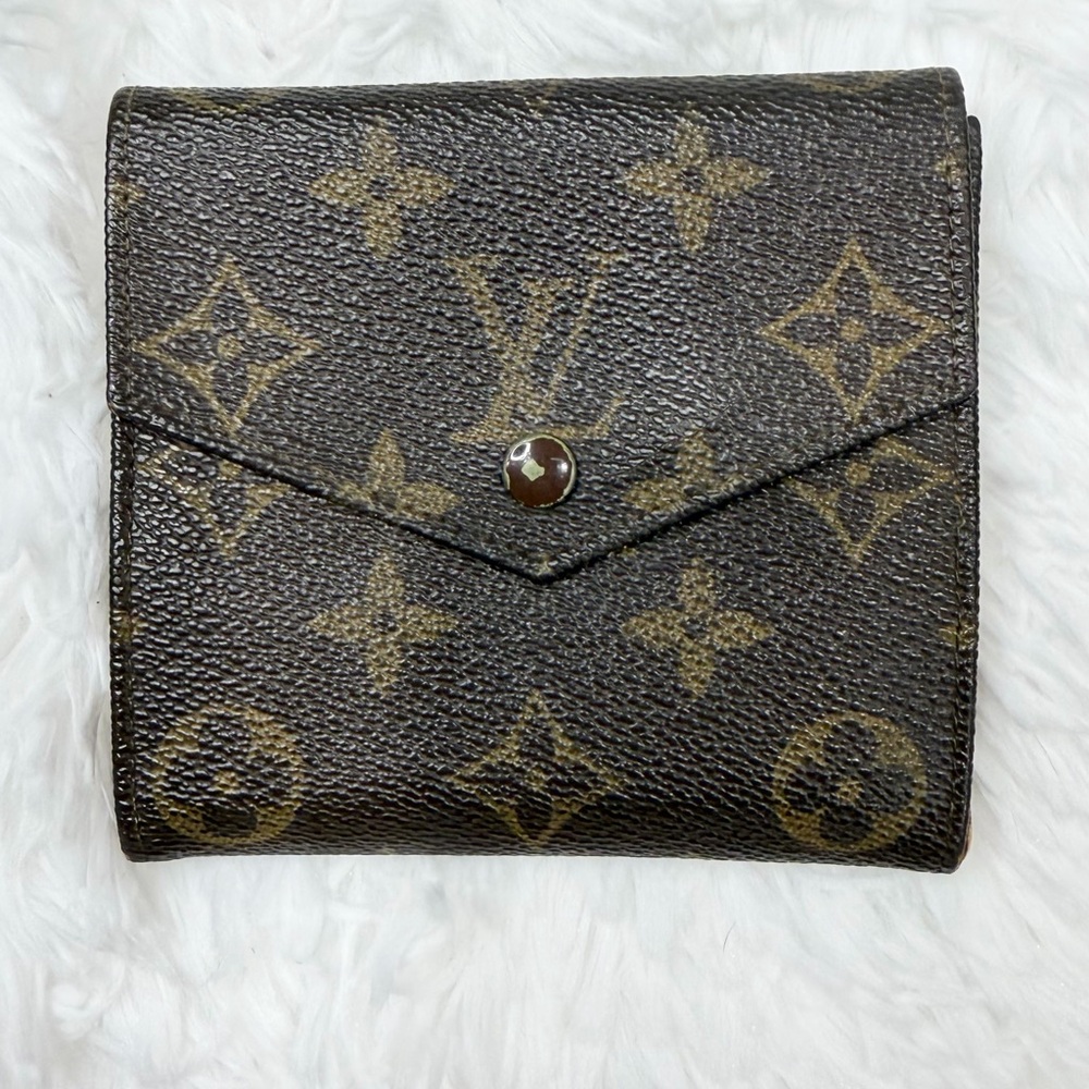 Louis Vuitton Brown and Gold Monogram Wallet